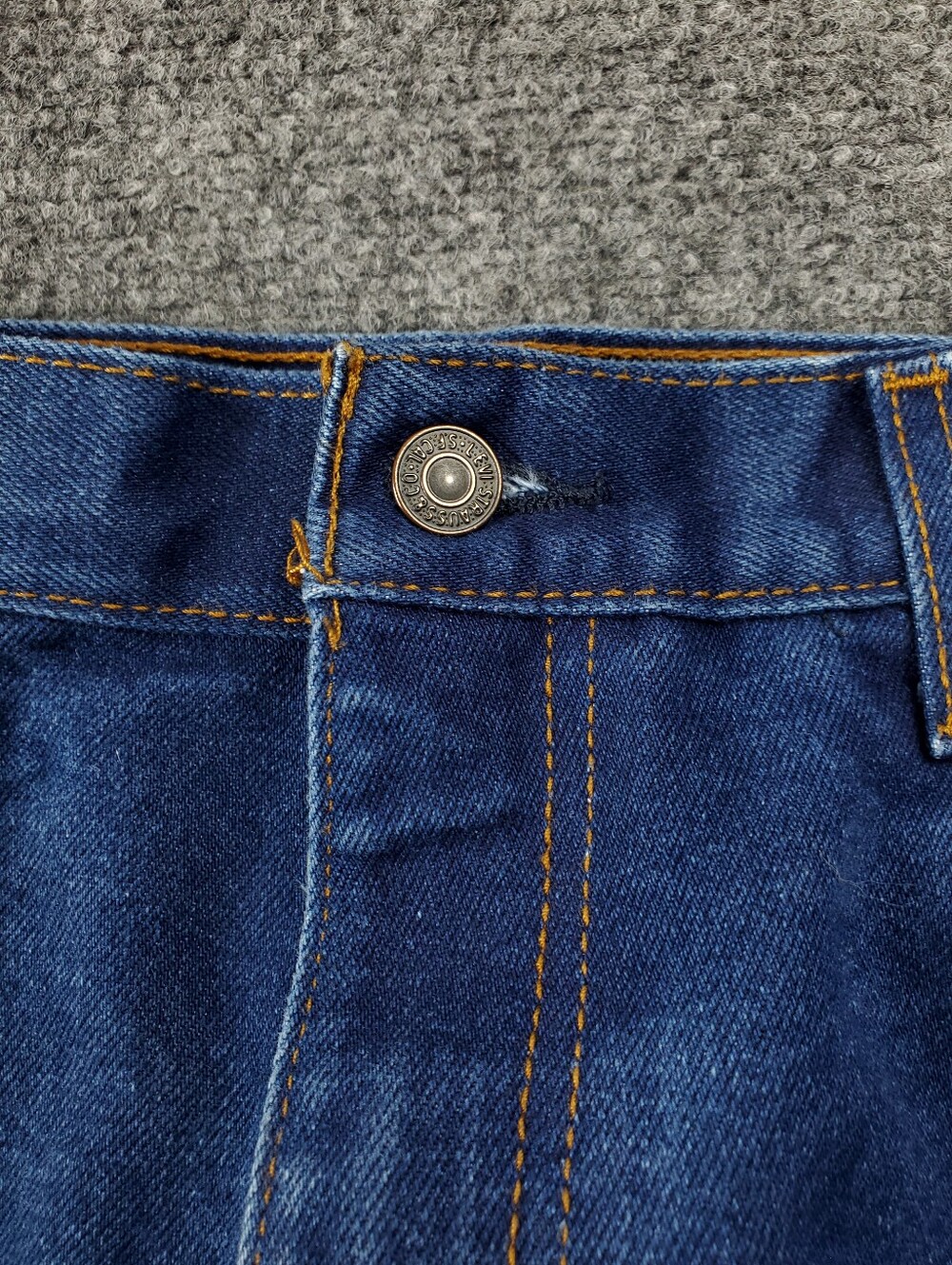 Levis 517 Jeans Mens 38x32 Bootcut Western Fit Cowboy Dark Wash Blue Denim - Picture 5 of 7